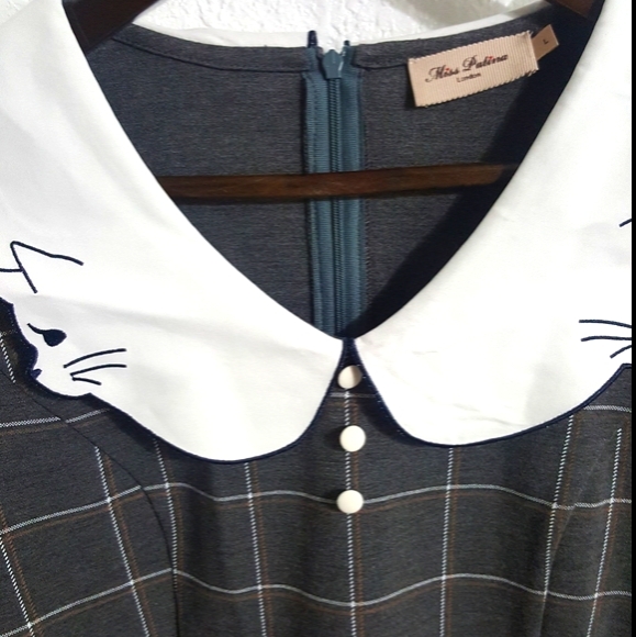 Kitty Grey Dress size L - Picture 5 of 15